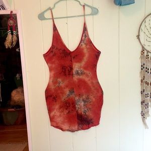 Try dyed mini T-shirt beach dress